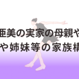中井亜美の実家の母親や父親!兄弟や姉妹等の家族構成!